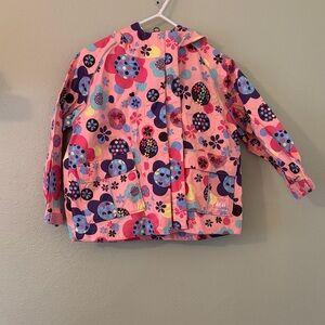 REI Pink Floral Kids Raincoat